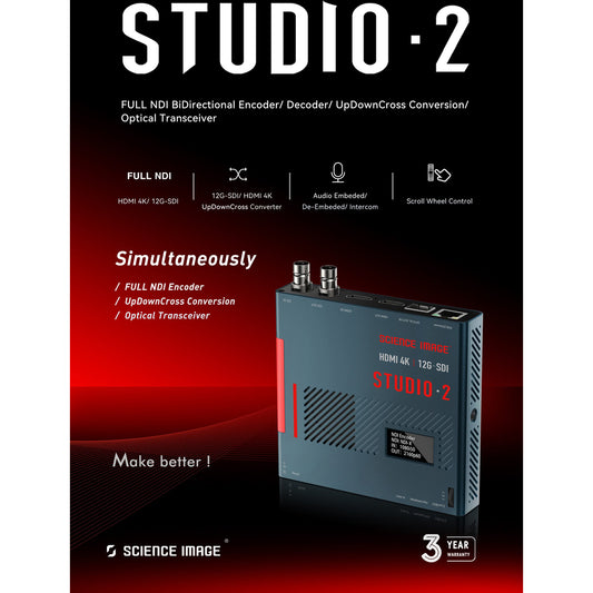 Studio 2. Il сodec NDI Multi-Funzione per soluzioni AV avanzate